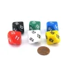 Dice>Pack of 6 D10 20mm Numbered 10 to 19 Dice - Assorted Colors - Your Source for Gaming Essentials
