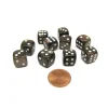 Dice>Pack of 10 Deluxe Round Edge Small 12mm Marble D6 Dice - Brown - Your Source for Gaming Essentials