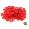 Board Games-Pack of 250 Transparent Red Extra Thick 3/4" 19mm Sorting Chips - Your Source for Gaming Essentials