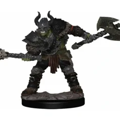 Tabletop Miniatures-Pathfinder Battles: Premium Painted Figure - (W1) Half-Orc Barbarian Male - Your Source for Gaming Essentials