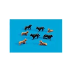Peco 5102 HO Dogs Figures (Set of 8) - Your Source for Gaming Essentials* Clearance