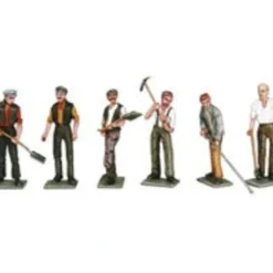 Peco OP-11 O Workmen with Tools Figures (Set of 6) - Your Source for Gaming Essentials* Clearance