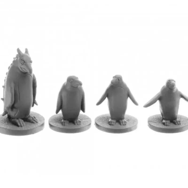 Tabletop Miniatures-Penguin Attack Pack #30061 Reaper Legends: Bones USA Unpainted Plastic Figures - Your Source for Gaming Essentials