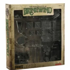 Tabletop Miniatures-Pirate City of Brinewind #44153 Bones Black Unpainted Plastic Boxed Set - Your Source for Gaming Essentials