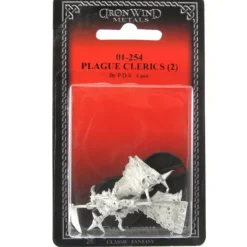 Tabletop Miniatures-Plague Clerics #01-254 Classic Ral Partha Fantasy RPG Metal Figure - Your Source for Gaming Essentials