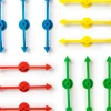 Board Games-Plastic Board Game Arrow Spinners Pointer, 12-pack - Blue Yellow Green Red - Your Source for Gaming Essentials