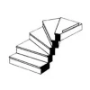 Plastruct 90945 O 57/64" x 1" x 9/64 Custom Right Turn Staircase - Your Source for Gaming Essentials* Outlet