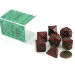 Dice>Polyhedral 7-Die Chessex Dice Set - Speckled Strawberry - Your Source for Gaming Essentials