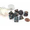 Dice>Polyhedral 7-Die Chessex Lab Dice 5 Set - Lustrous Alpestris with Orange - Your Source for Gaming Essentials