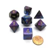 Dice>Polyhedral 7-Die Gemini Chessex Dice Set - Blue-Purple with Gold Numbers - Your Source for Gaming Essentials