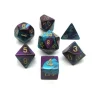 Dice>Polyhedral 7-Die Gemini Chessex Dice Set - Purple-Teal with Gold Numbers - Your Source for Gaming Essentials