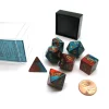 Dice>Polyhedral 7-Die Gemini Chessex Dice Set - Red-Teal with Gold Numbers - Your Source for Gaming Essentials