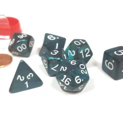 Dice>Polyhedral 7-Die Pearlized Dice Set - Emerald - Your Source for Gaming Essentials