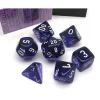 Dice>Polyhedral 7-Die Translucent Chessex Dice Set - Purple with White Numbers - Your Source for Gaming Essentials