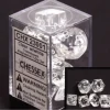 Dice>Polyhedral 7-Die Translucent Chessex Dice Set - Clear - Your Source for Gaming Essentials