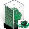 Dice>Polyhedral 7-Die Translucent Chessex Dice Set - Green - Your Source for Gaming Essentials
