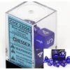 Dice>Polyhedral 7-Die Translucent Chessex Dice Set - Blue - Your Source for Gaming Essentials