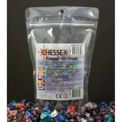 Dice>Pound-O-Dice Bag of Loose Assorted Chessex Dice (80 to 100 Dice) - Your Source for Gaming Essentials