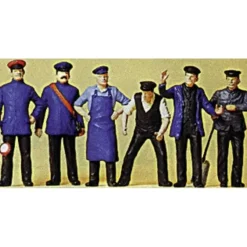 Preiser 45153 G Railway Personnel Figures (Set of 6) - Your Source for Gaming Essentials* Clearance