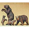 Preiser 20386 HO Animals - Brown Bears Figures (Set of 4) - Your Source for Gaming Essentials* Outlet