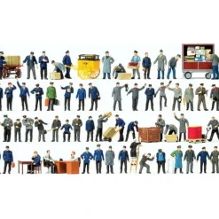 Preiser 13004 HO Early Era III Assorted Working People Figures (Set of 60) - Your Source for Gaming Essentials* Outlet