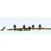 Preiser 10609 HO Emergency THW Workers Clearing the Road Figures (Set of 5) - Your Source for Gaming Essentials* Sale