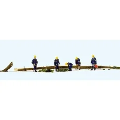 Preiser 10609 HO Emergency THW Workers Clearing the Road Figures (Set of 5) - Your Source for Gaming Essentials* Sale