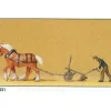 Preiser 30431 HO Farmers w/Plough & Horses Figures (Set of 4) - Your Source for Gaming Essentials* Hot