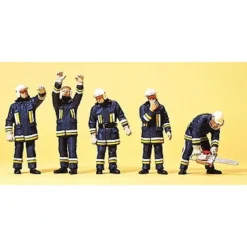 Preiser 10486 HO Firefighter Technical Support Personnel Figures (Set of 5) - Your Source for Gaming Essentials* Outlet