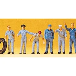 Preiser 14130 HO Mechanics Figures (Set of 6) - Your Source for Gaming Essentials* Best