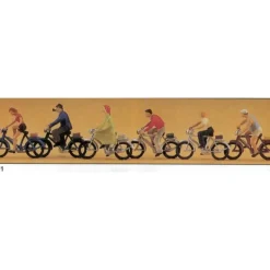 Preiser 10091 HO Men and Women on Bikes Figures (Set of 6) - Your Source for Gaming Essentials* Discount