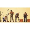 Preiser 10466 HO Men Planting Trees Figures (Set of 4) - Your Source for Gaming Essentials* New