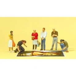 Preiser 10549 HO Pavement Artists & Bystanders Figures (Set of 6) - Your Source for Gaming Essentials* Discount