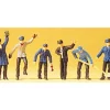 Preiser 14013 HO Railway Yard Workers Figures (Set of 6) - Your Source for Gaming Essentials* Online