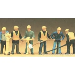 Preiser 10035 HO Track Maintenance Gang Figures (Set of 6) - Your Source for Gaming Essentials* Online