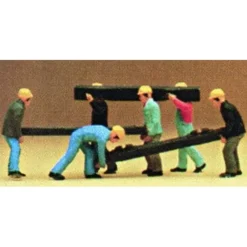 Preiser 10034 HO Track Worker Slepeer Layers Figures with Ties (Set of 6) - Your Source for Gaming Essentials* Hot