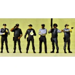 Preiser 10396 HO US Special Weapons & Tactics Team Policemen Figures (Set of 6) - Your Source for Gaming Essentials* Outlet