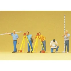Preiser 10512 HO Working Surveyors Figures with Accessories (Set of 5) - Your Source for Gaming Essentials* Online