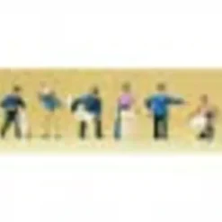 Preiser 79019 N Standing Passers-By Figures (Set of 6) - Your Source for Gaming Essentials* Outlet
