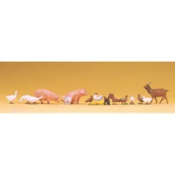 Preiser 65326 O Assorted Small Animals Figures (Set of 19) - Your Source for Gaming Essentials* Clearance