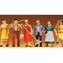 Preiser 65307 O Farm Workers Figures (Set of 6) - Your Source for Gaming Essentials* Discount