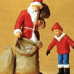 Preiser 65335 O Santa Claus with Child Figures (Set of 2) - Your Source for Gaming Essentials* Clearance