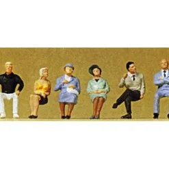 Preiser 68209 O Seated Passengers Figures (Set of 6) - Your Source for Gaming Essentials* Clearance