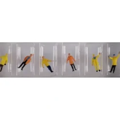 Preiser 88537 Z Workers with Protective Clothing Figures (Set of 6) - Your Source for Gaming Essentials* Discount