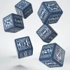 Dice>Q-Workshop Battletech House Steiner D6 16mm 6 Piece Dice Set - Blue with White - Your Source for Gaming Essentials