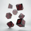 Dice>Q-Workshop Dragons Dice Set Black with Red Etches (7 Piece Set) - Your Source for Gaming Essentials
