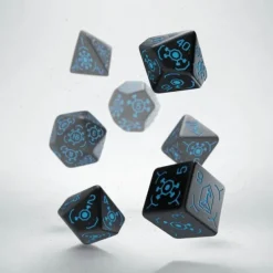 Dice>Q-Workshop Ingress Dice Set: Resistance (7 Piece Set) - Your Source for Gaming Essentials