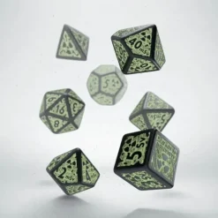Dice>Q-Workshop Nuke Dice Set GlowNDark Revised (7 Piece Set) - Your Source for Gaming Essentials