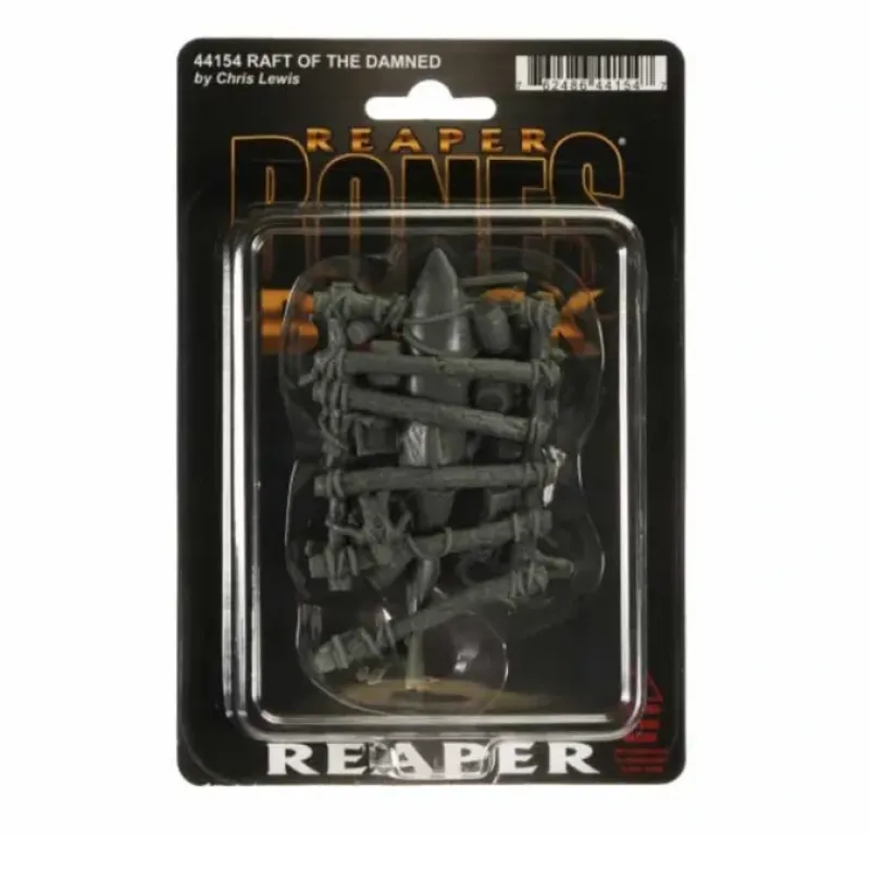 Tabletop Miniatures-Raft of the Damned #44154 Bones Black Unpainted Plastic Figure - Your Source for Gaming Essentials