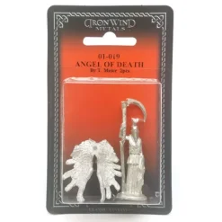 Tabletop Miniatures-Ral Partha Angel Of Death #01-019 Unpainted Classic Fantasy RPG D&D Metal Figure - Your Source for Gaming Essentials